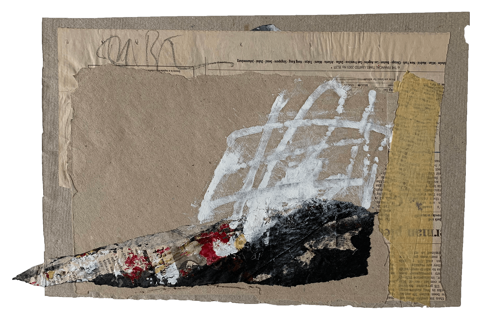 Nirgendwohin  / 21 x  33 cm  / Collage